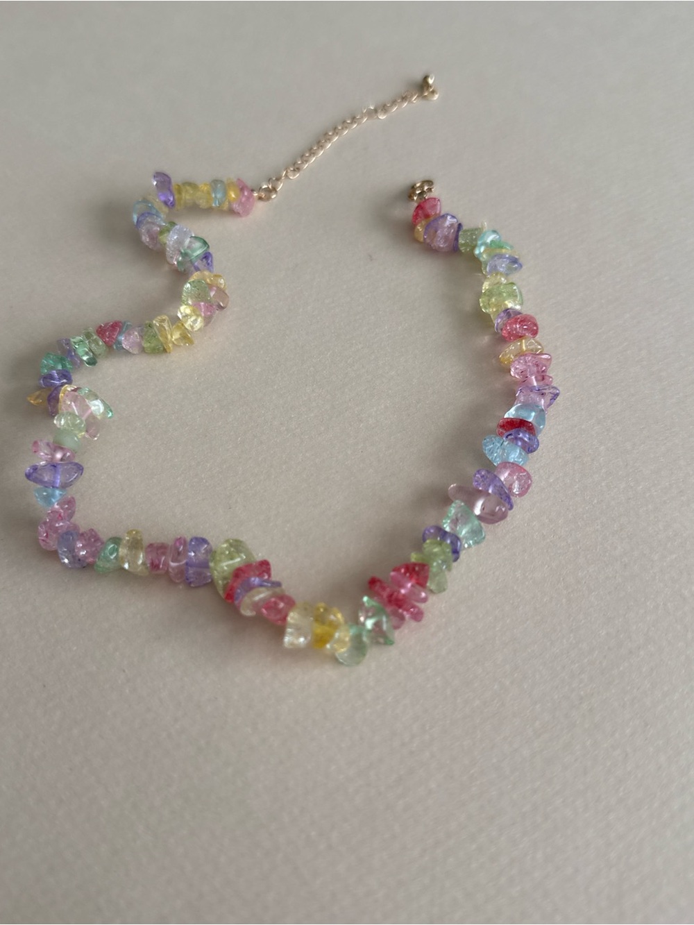 Multicolor Pastel stone Necklace N2079 - Picture 4 of 5